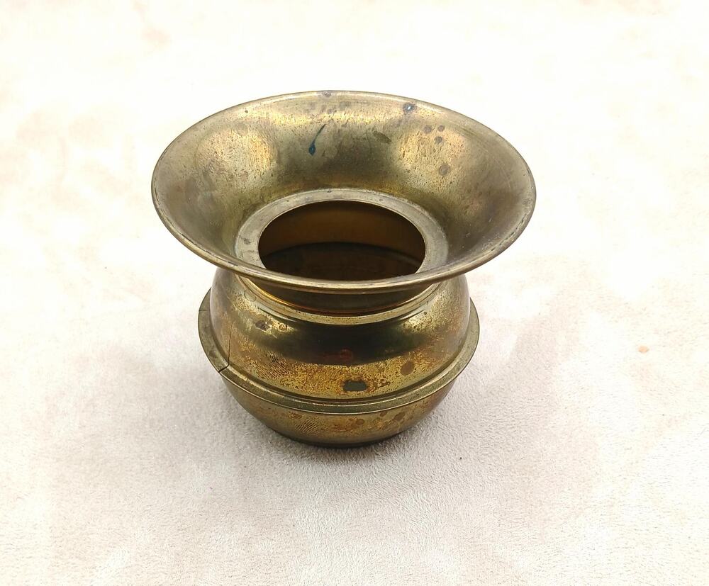 Vintage Handheld Brass Spittoon Cuspidor